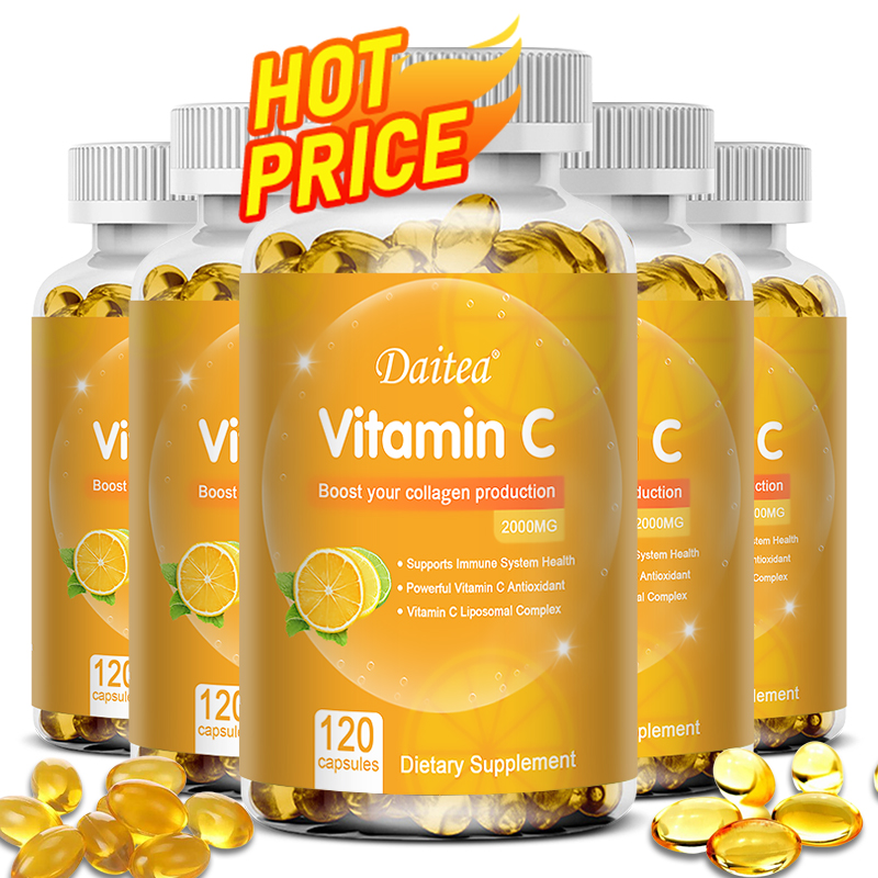 Zinc Supplement 50Mg - Vitamine C bevordert de collageenproductie -