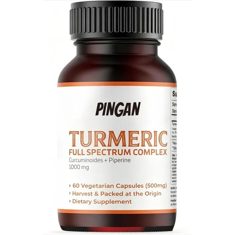 Turmeric Curcumin Capsule - Kurkuma Capsules 1000mg Met 95% Curcumine
