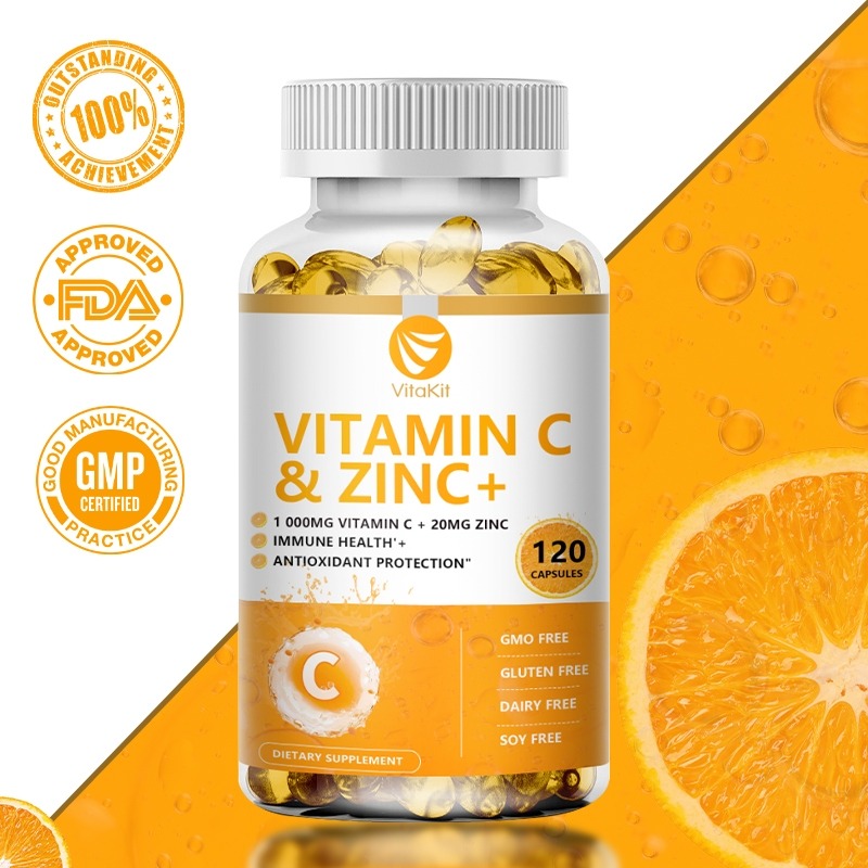Zinc Supplement 50Mg - Vitakit Vitamine C 1000 mg met