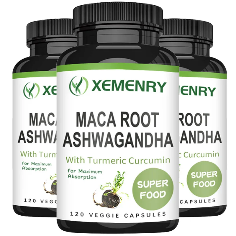 Turmeric Curcumin Capsule - Herensupplement - Maca Root + Ashwagandha