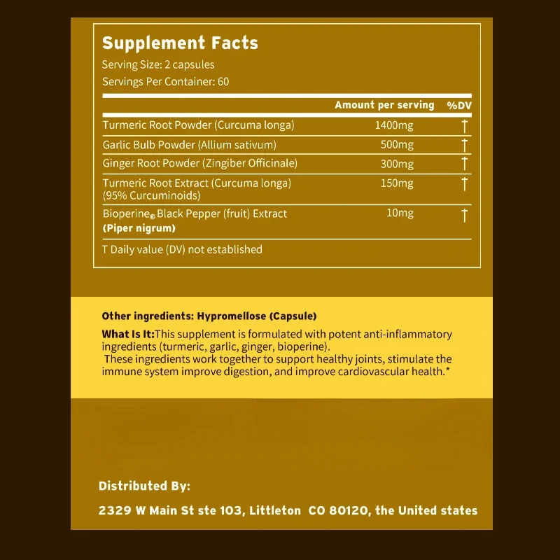 4-in-1 kurkuma-gembersupplemen - Turmeric Curcumin Capsule recensie en prijs