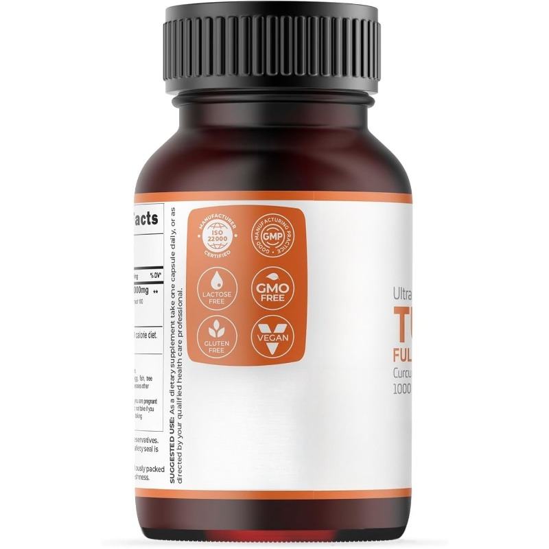 Kurkuma Capsules 1000mg Met 95 - Turmeric Curcumin Capsule recensie en prijs