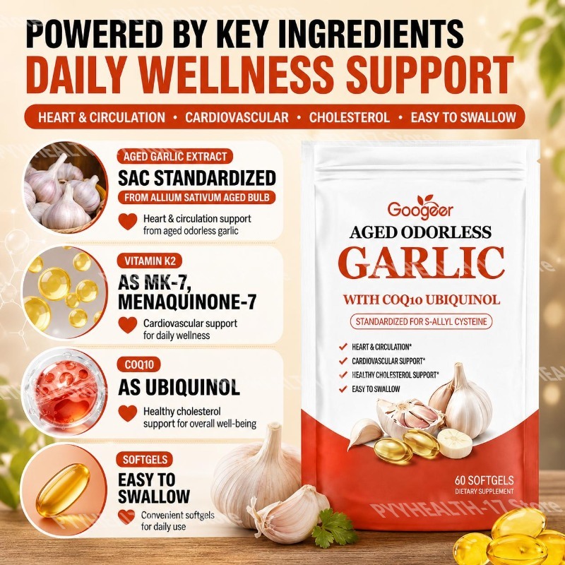 Googeer Aged Odorless Garlic S - Coq10 Ubiquinol Softgel recensie en prijs