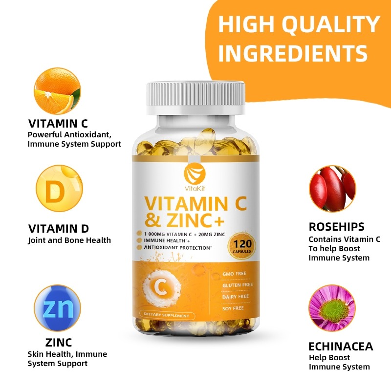 Vitakit Vitamine C 1000 mg met - Zinc Supplement 50Mg recensie en prijs