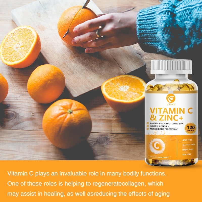 Vitakit Vitamine C 1000 mg met - Zinc Supplement 50Mg recensie en prijs
