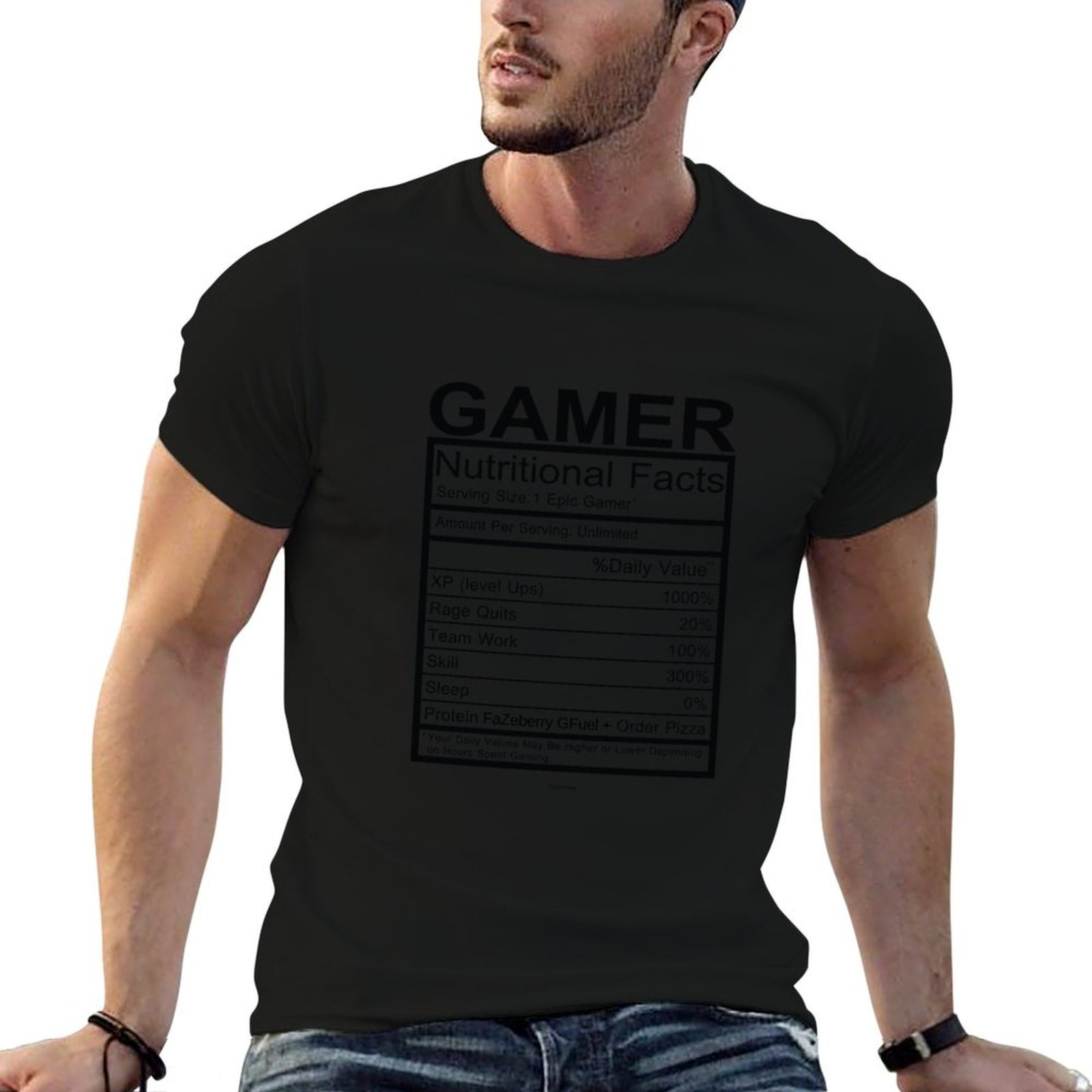 Gamer Nutritional Facts Chart  - T Nutrition Fitness recensie en prijs