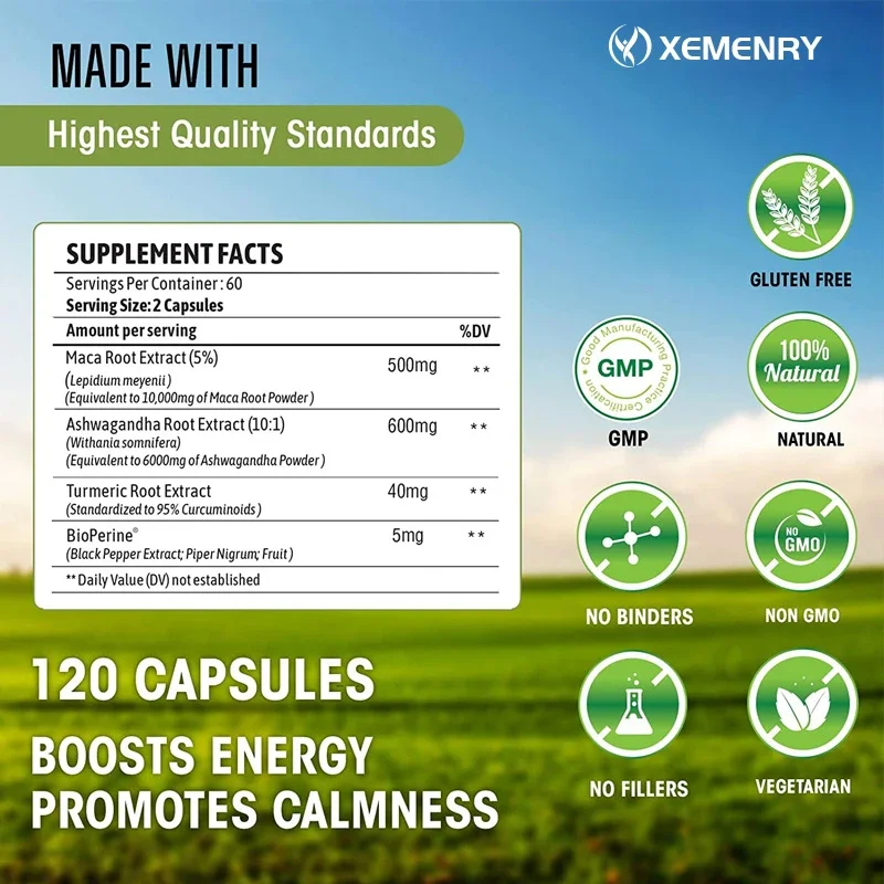 Herensupplement - Maca Root +  - Turmeric Curcumin Capsule recensie en prijs