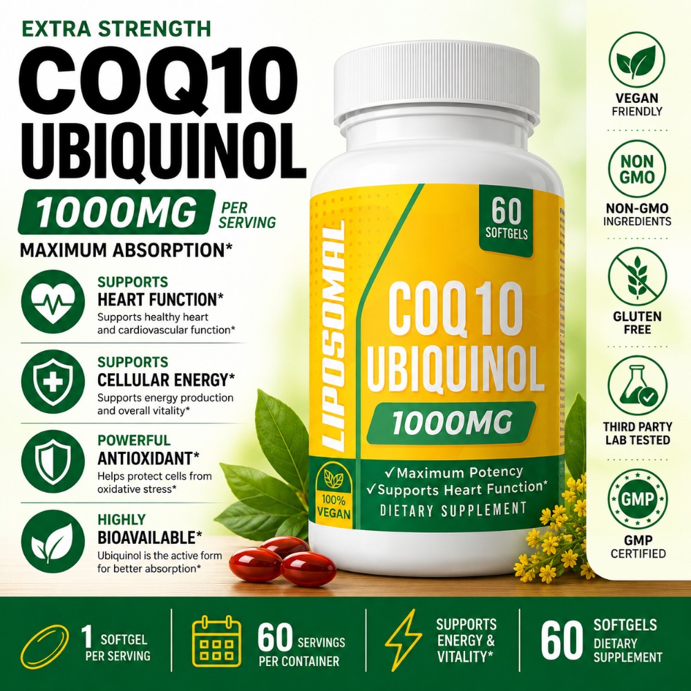 CoQ10 Ubiquinol 1000mg Vegan S - Coq10 Ubiquinol Softgel recensie en prijs