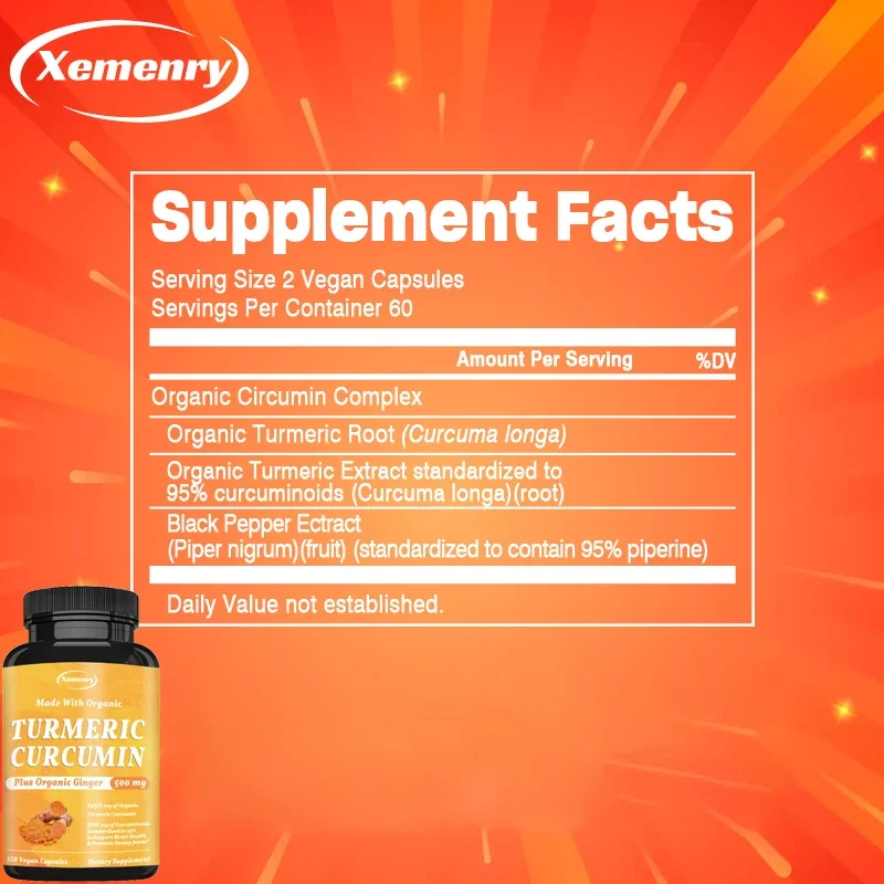 Kurkuma Curcumine met zwarte p - Turmeric Curcumin Capsule recensie en prijs