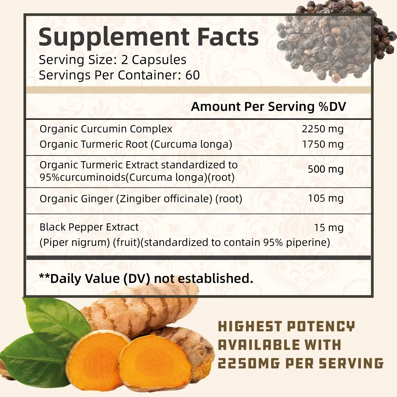 Kurkuma Curcumine - met 95% Cu - Turmeric Curcumin Capsule recensie en prijs