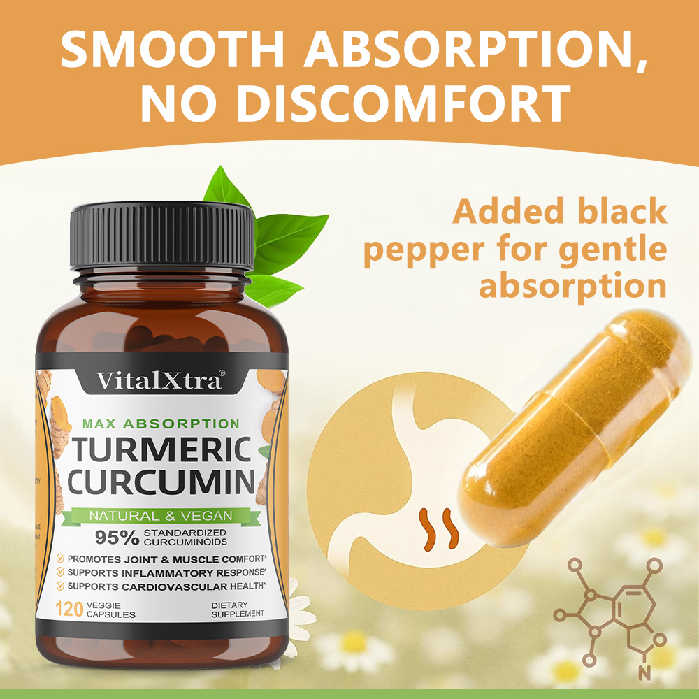Kurkuma Curcumine met Zwarte P - Turmeric Curcumin Capsule recensie en prijs