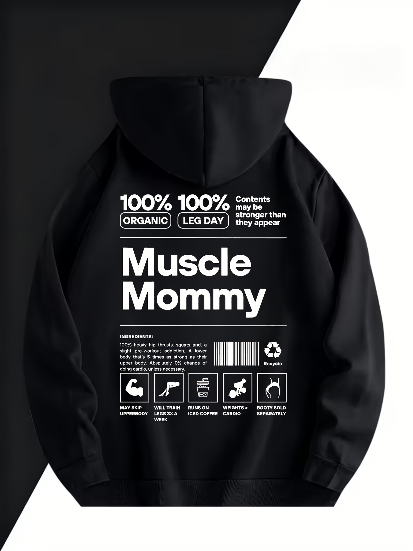 Fitness Fun Heren Hoodie - Gra - T Nutrition Fitness recensie en prijs