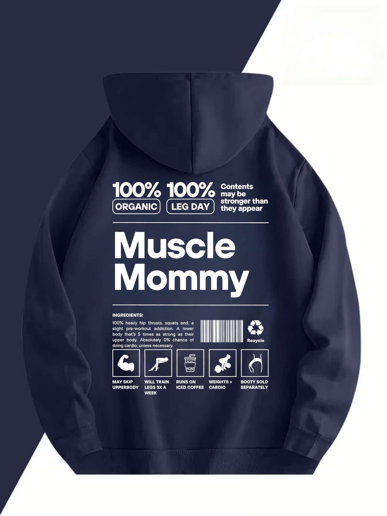 Fitness Fun Heren Hoodie - Gra - T Nutrition Fitness recensie en prijs